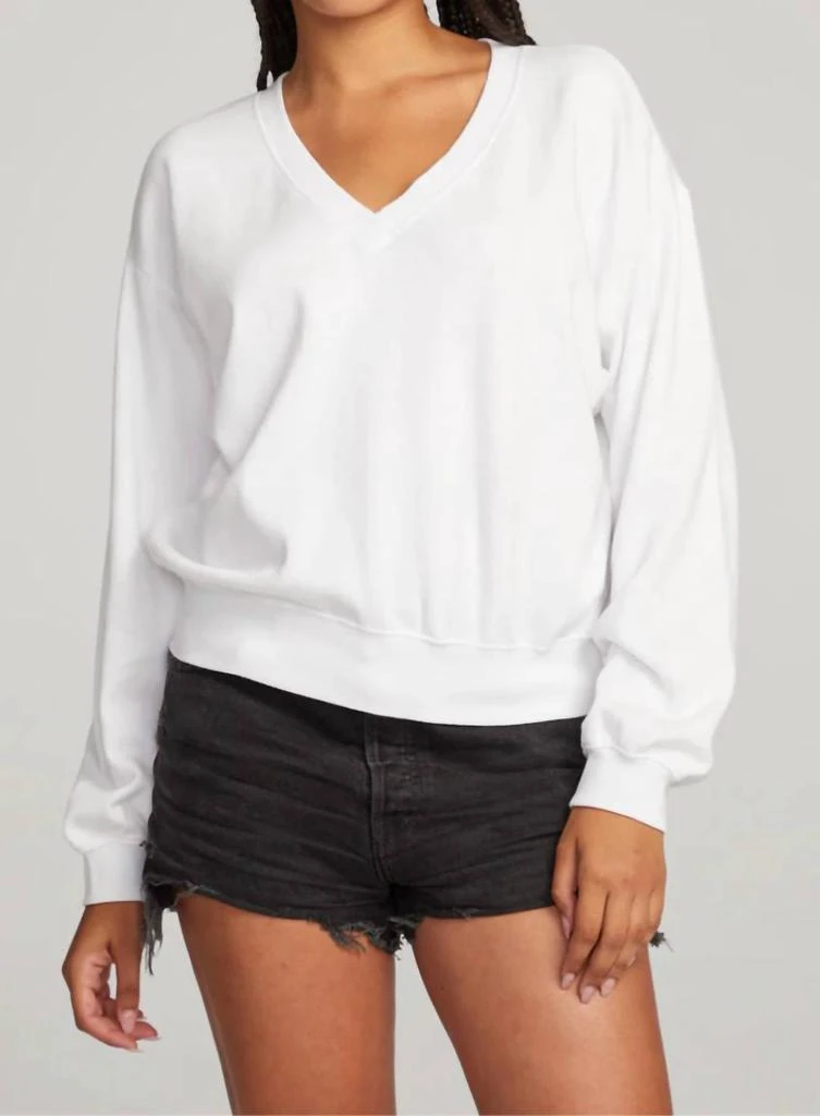 Chaser Poppy V Neck Pullover 4