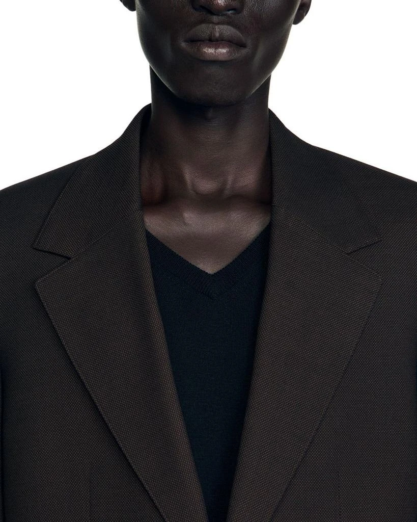 Sandro Wool Blend Classic Fit Suit Jacket 5