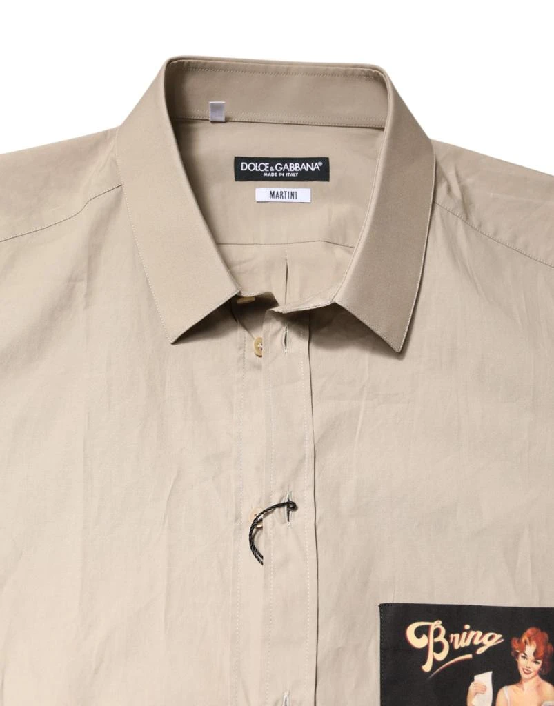 Dolce & Gabbana Pin Up Print MARTINI Men Casual Men's Shirt 4