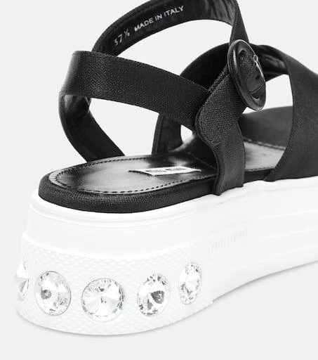 Miu Miu Embellished platform sandals 6