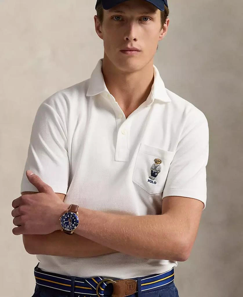 Ralph Lauren Men's Custom Slim Polo Bear Mesh Polo Shirt 3