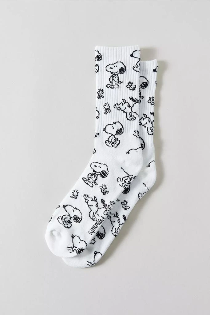 Urban Outfitters Peanuts Snoopy All Over Print Crew Sock 1