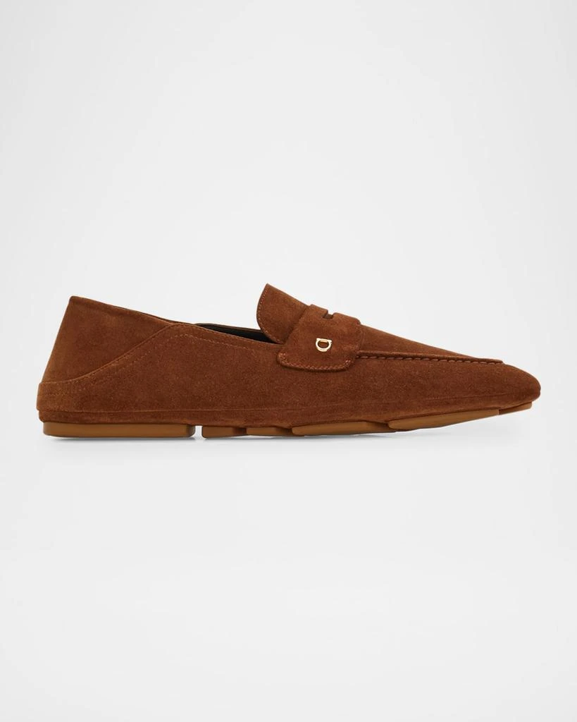 Salvatore Ferragamo Men's Billion Folding Suede Loafers 1