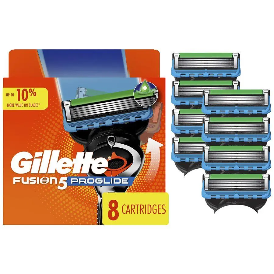 Gillette Razor Cartridge Refills for FlexBall Razor Handle for Men No scent