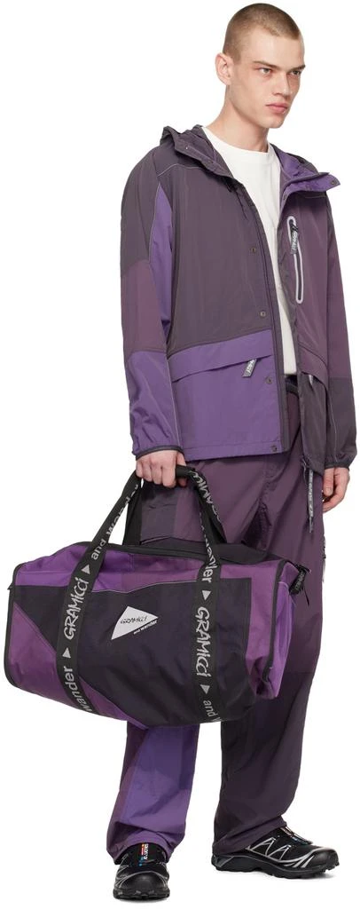 and wander Purple Gramicci Edition Multi Patchwork Boston Duffle Bag 4