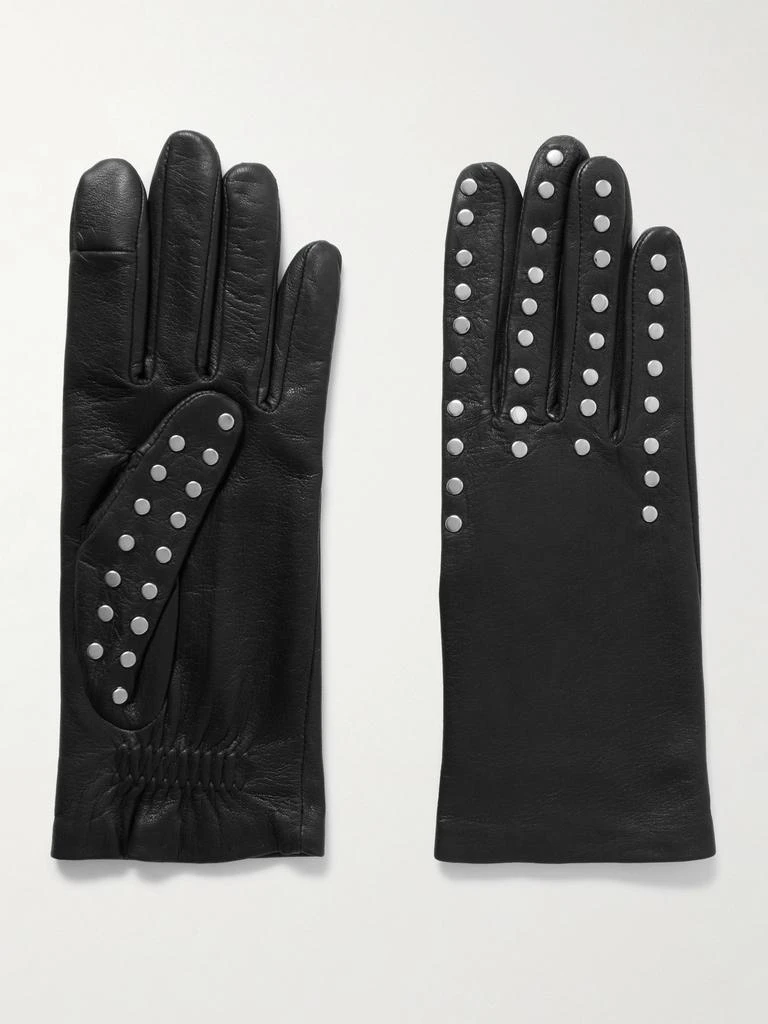 Agnelle Studded Leather Gloves