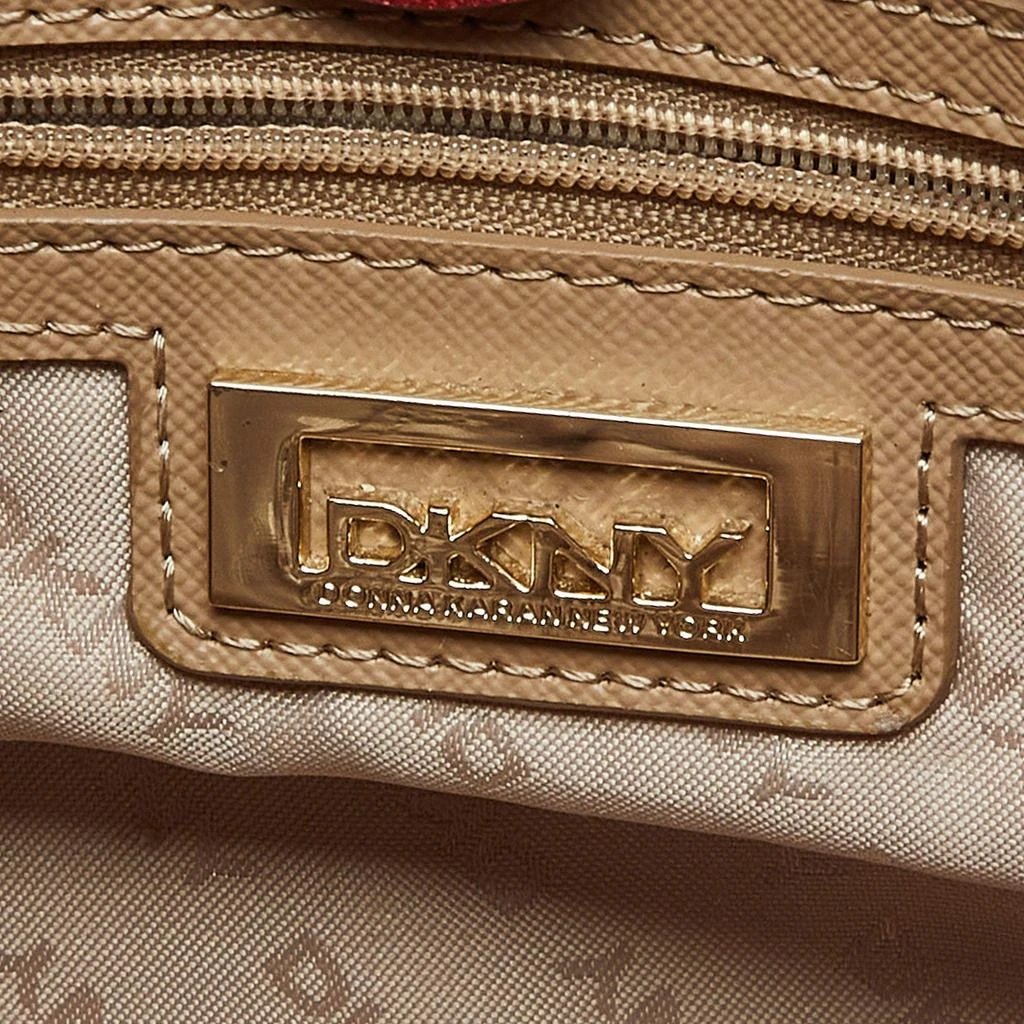 DKNY DKNY Red Leather Bryant Park Double Zip Shopper Tote 8