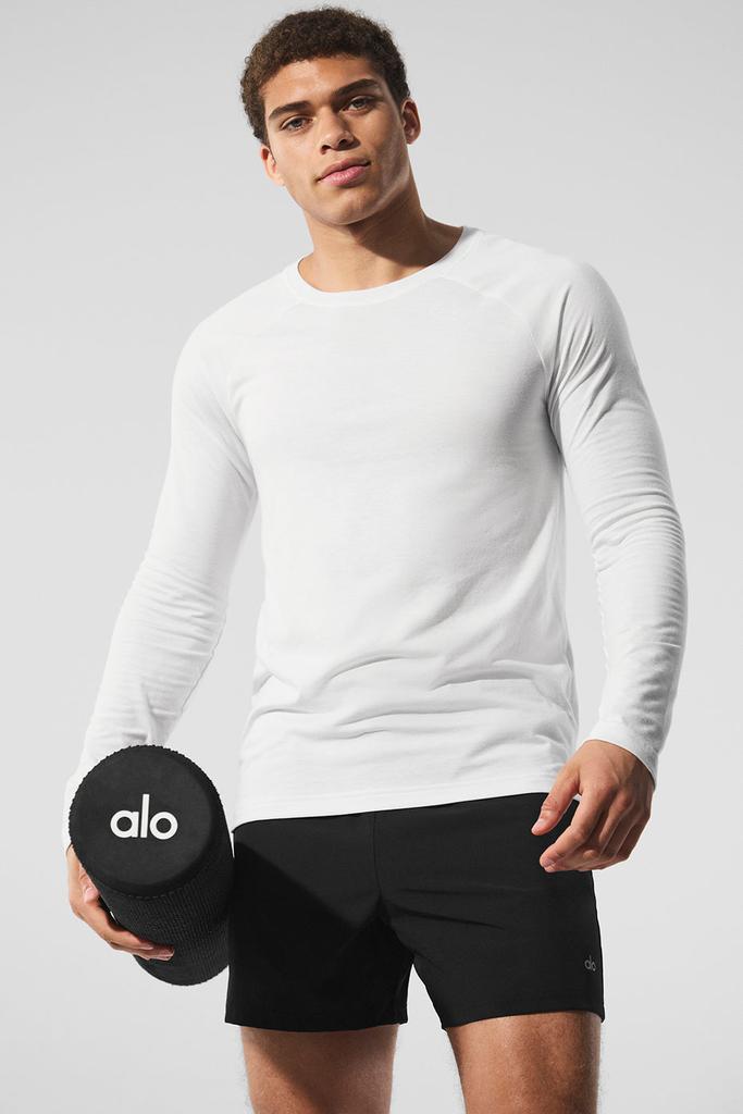 Alo Triumph Long Sleeve Tee - White