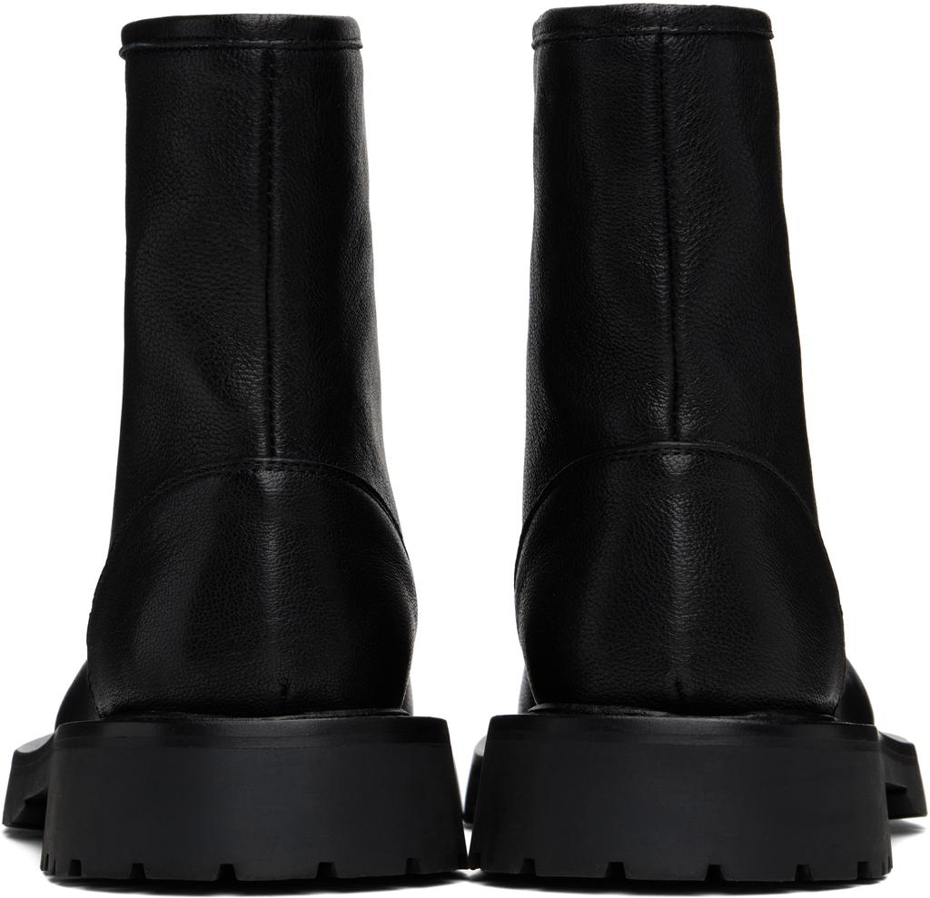 LEGRES Black Zipped Boots