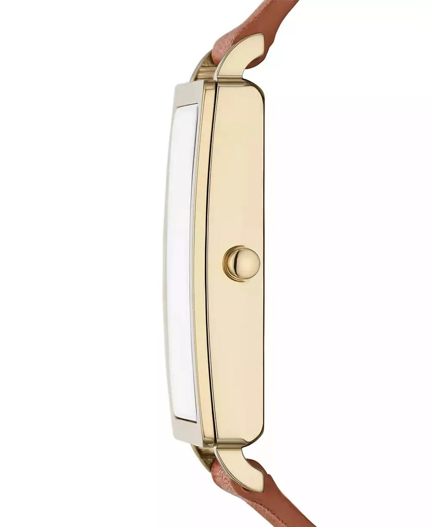 Skagen Women's Hagen Quartz Three Hand Brown Leather Watch, 22mm 2