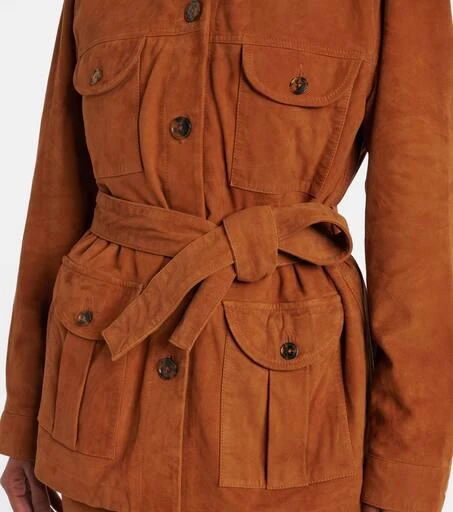 BLAZÉ MILANO Viva Sahariana belted suede jacket 5