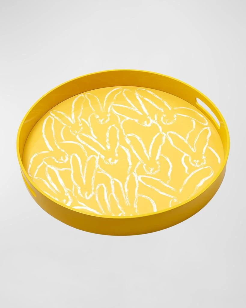 Hunt Slonem Jubilee Lacquer Tray - Yellow