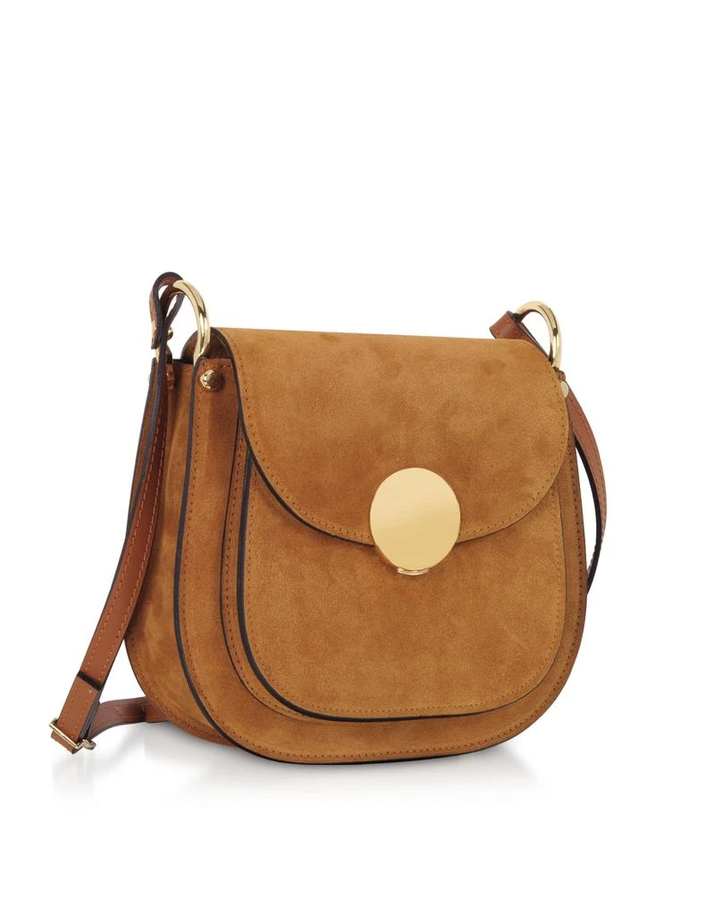 LePARMENTIER Paris Agave Suede and Smooth Leather Shoulder Bag 2