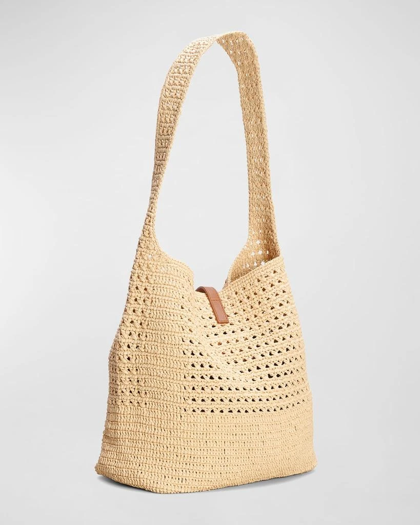Yves Saint Laurent Hobo YSL Shoulder Bag in Raffia 5