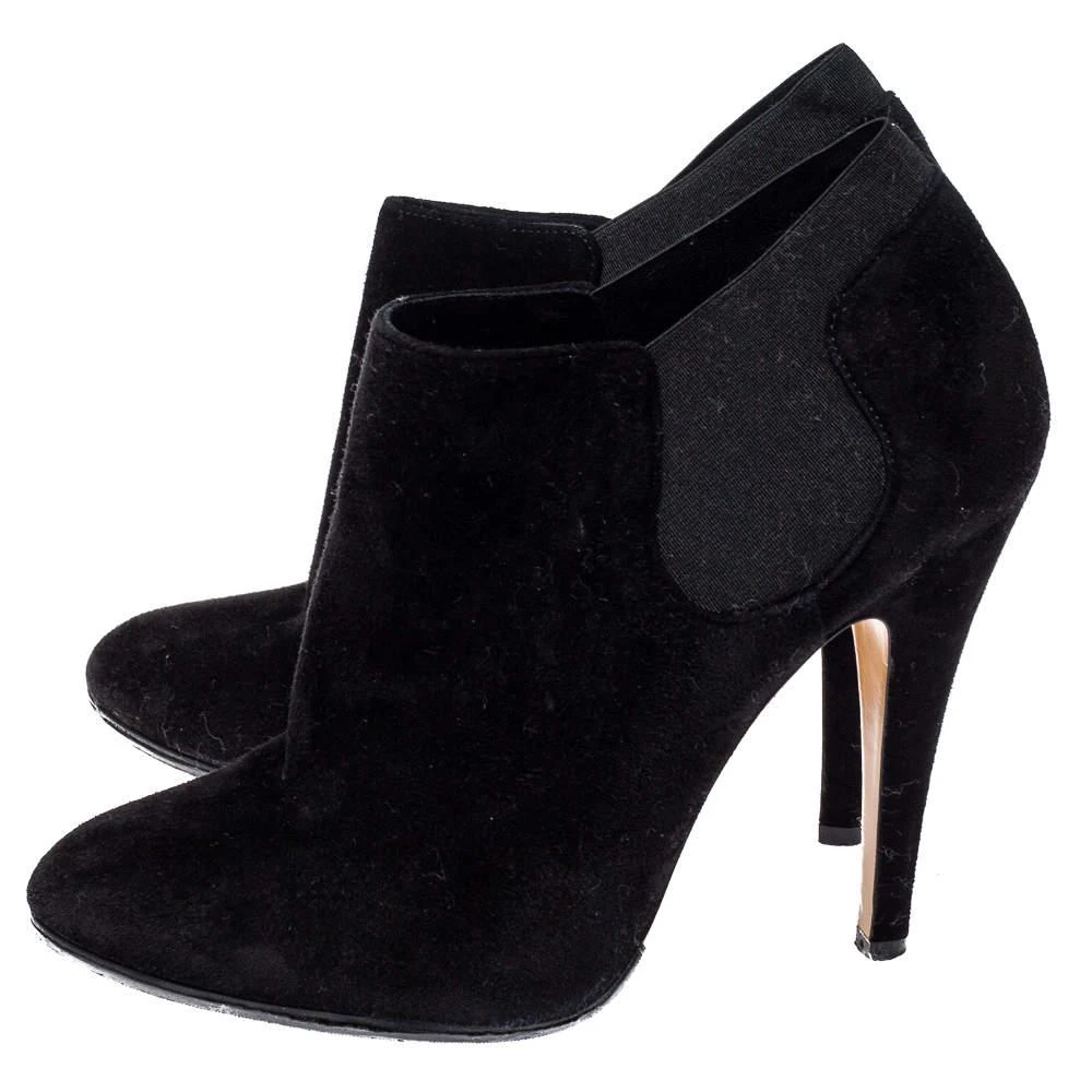 CASADEI Casadei Black Suede Ankle Boots Size 37 4