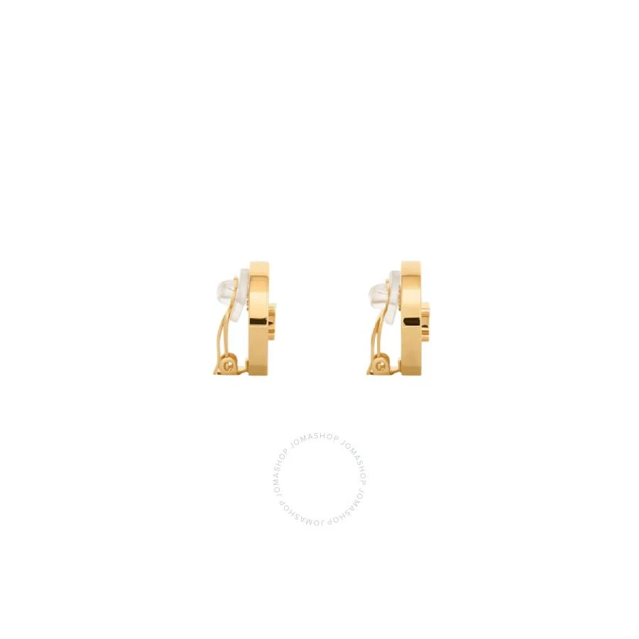 Celine Triomphe Signet Brass Earrings 3
