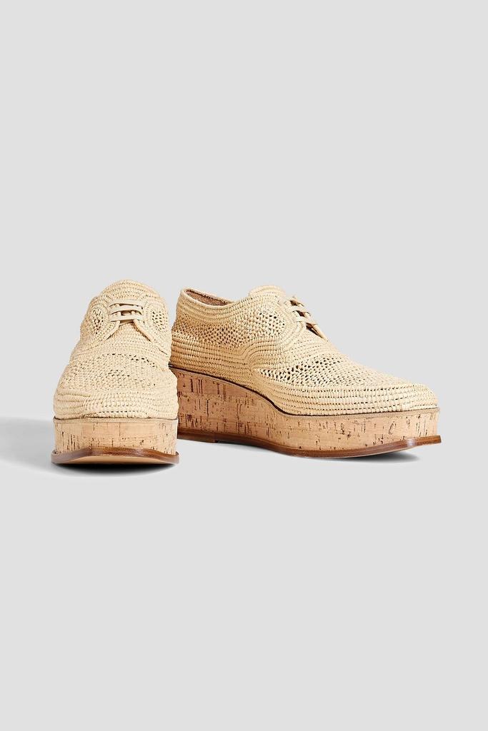 GABRIELA HEARST X CLERGERIE Harold raffia platform brogues