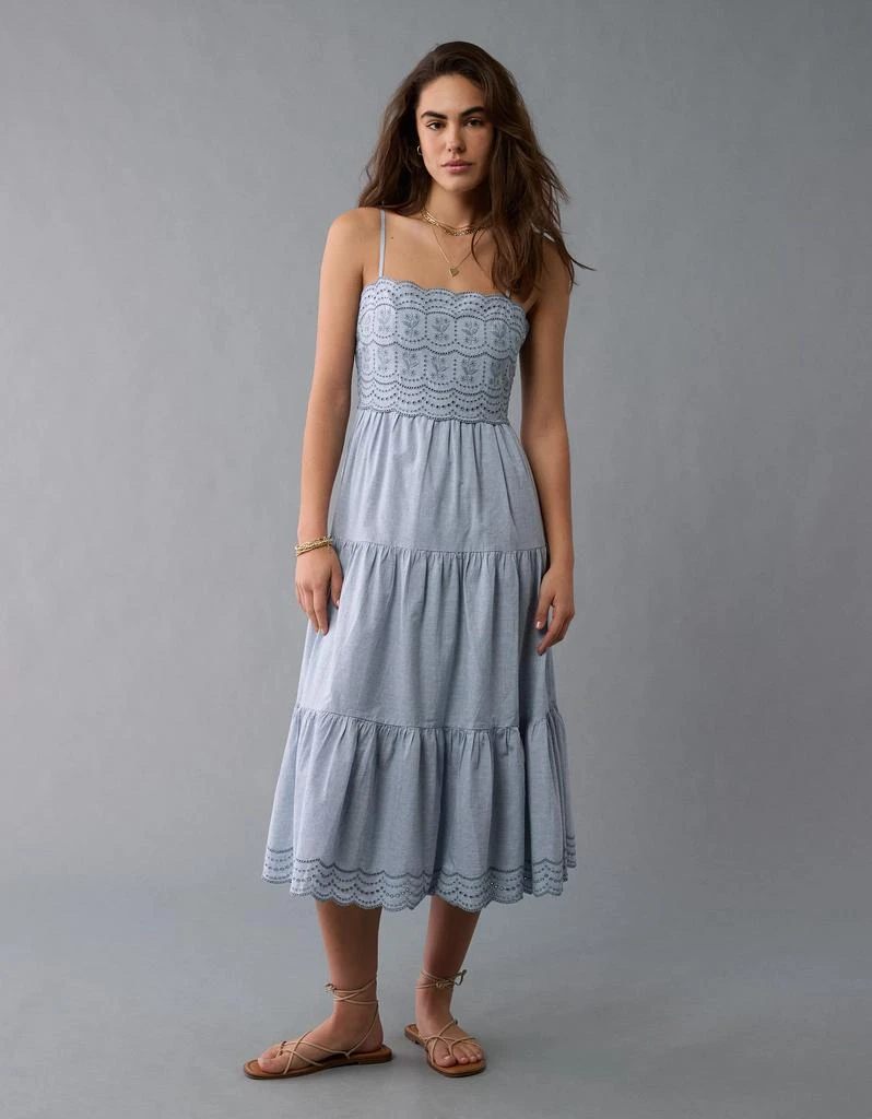 AE AE Scalloped Tiered Midi Dress 5