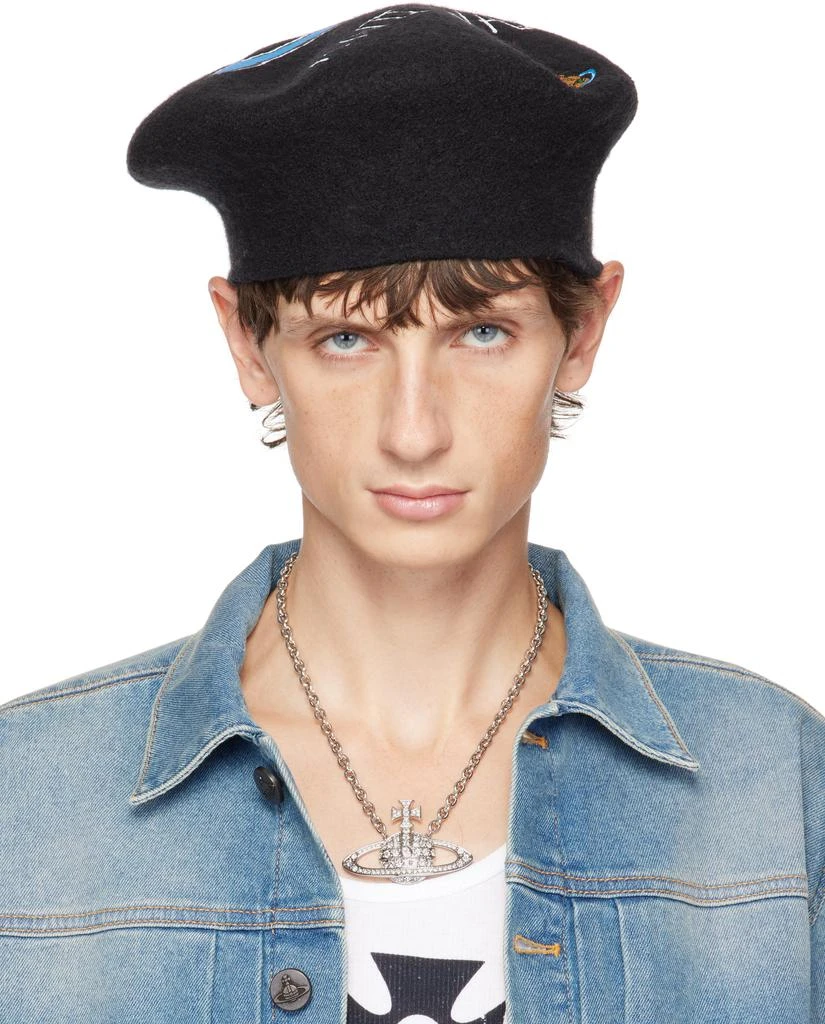 Vivienne Westwood Black Revere the Residence Edition 'Anti-Waste' Beret 1