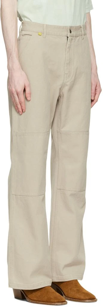 Acne Studios Beige Workwear Trousers 2