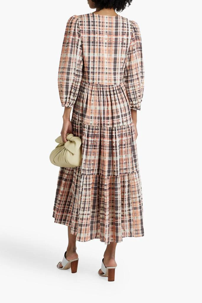 Joie Tobey tiered printed cotton midi dress 3