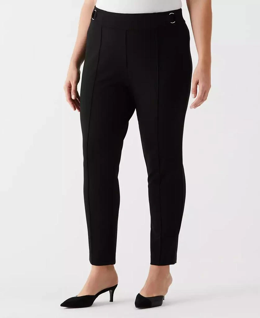 Rafaella Plus Size Slim Leg Ankle Pant with Hardware 3