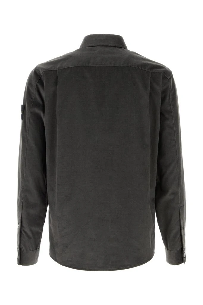 Stone Island Dark grey corduroy shirt 1