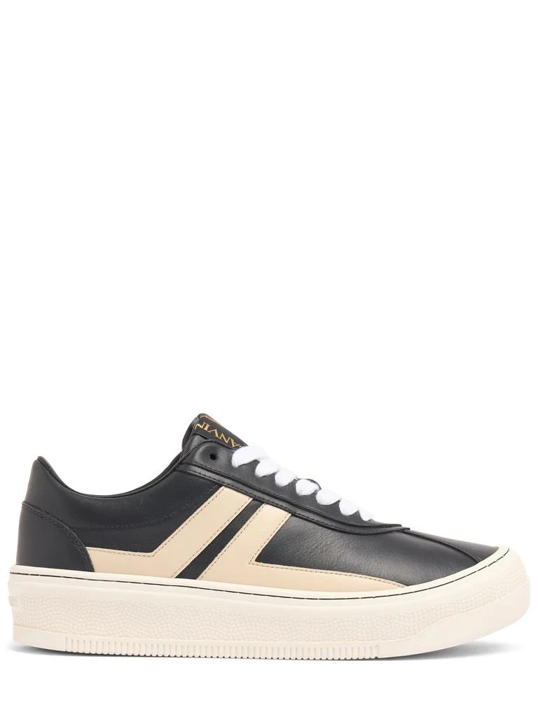 LANVIN Pluto Leather Low Top Sneakers