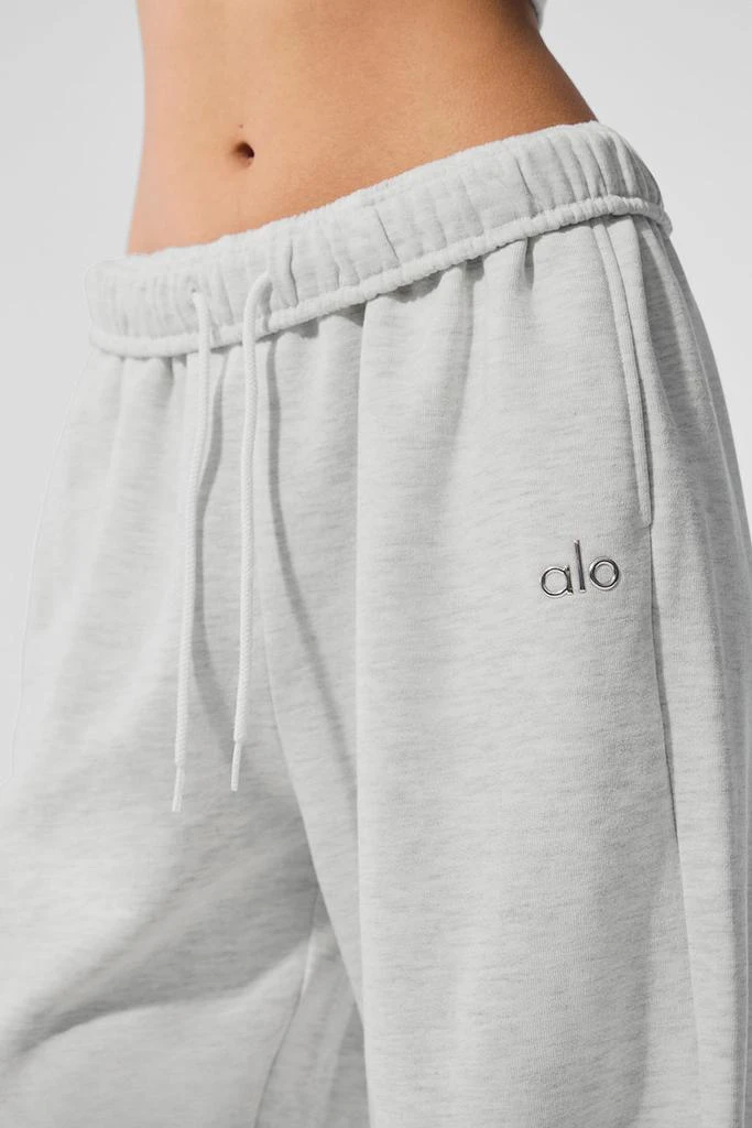 Alo Accolade Straight Leg Sweatpant - White Heather 4