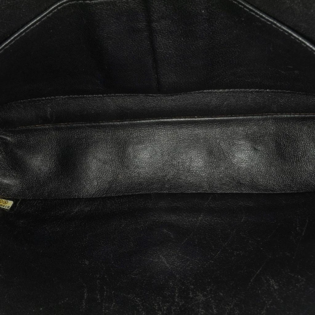 Chanel Chanel Black Patent Leather Classic Double Medium Flap Bag 5