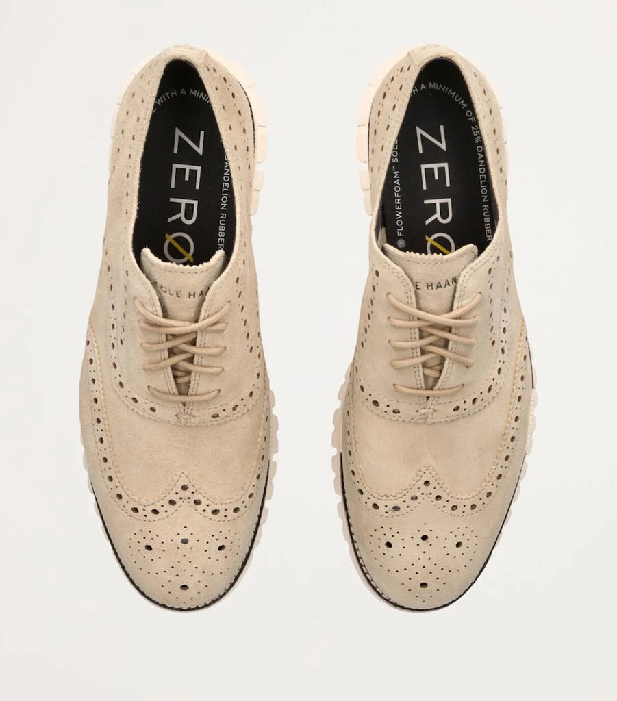 Cole Haan Suede ZERØGRAND Remastered Wingtip Oxford Shoes  display picture 1