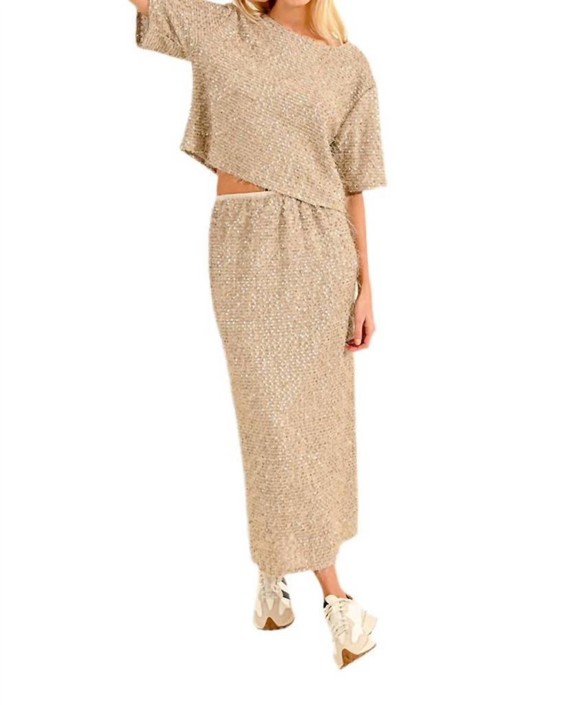 Molly Bracken Molly Bracken - Maxi Textured Skirt