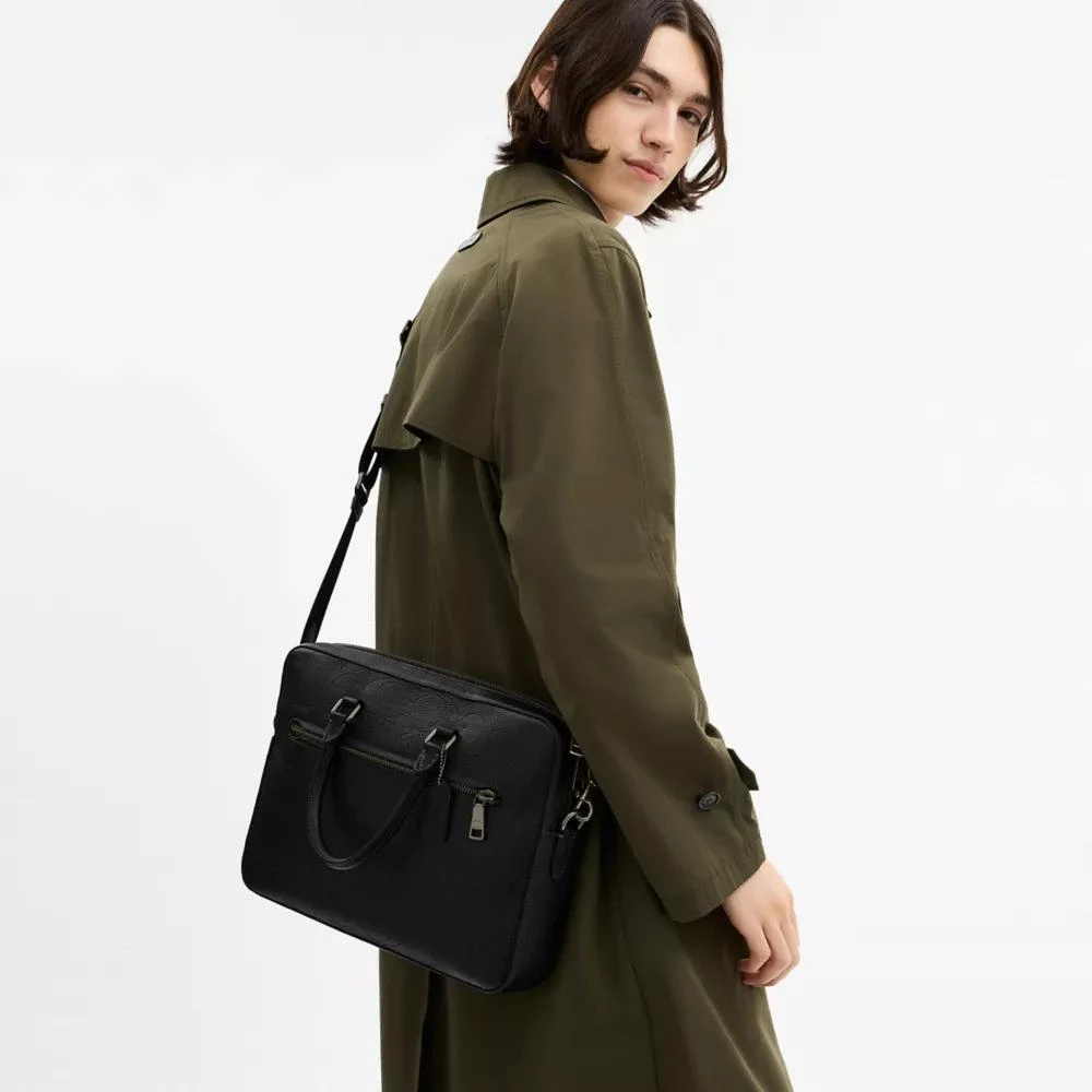 Coach Ethan Slim Brief In Signature Leather 2