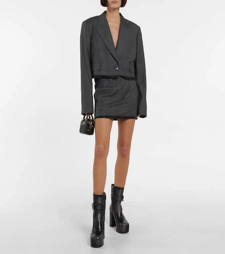 Miu Miu Platform leather ankle boots 2