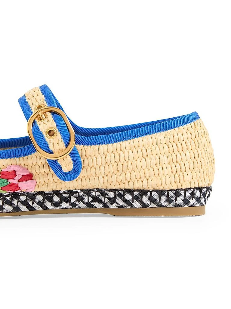 Valentino Mary-Jane Endouce Ballerinas in Raffia 6
