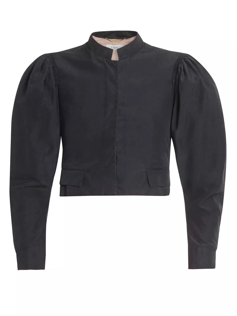 Chloé Silk Puff-Sleeve Jacket 1