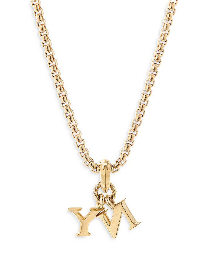 David Yurman 18K Yellow Gold NY Pendant