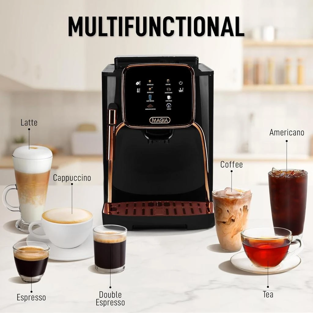 Zulay Kitchen Magia Clasica - Fully Automatic Espresso Machine With Grinder and Touch Screen 3