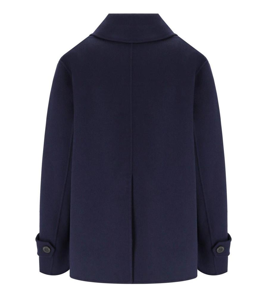 Weekend Max Mara Weekend Max Mara Afone Blue Double-Breasted Caban