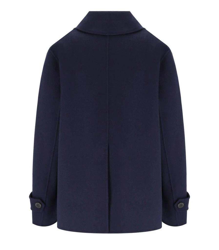 Weekend Max Mara Weekend Max Mara Afone Blue Double-Breasted Caban 2