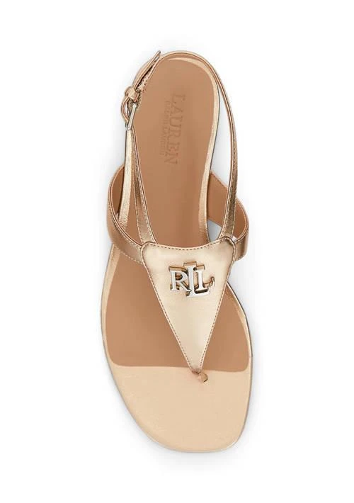 Ralph Lauren Ralph Lauren Everley Metallic Nappa Leather Sandals 3