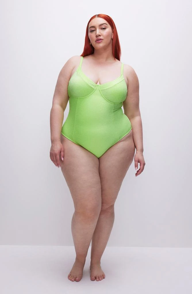 Good American Sparkle Show Off Underwire One-Piece Swimsuit 5