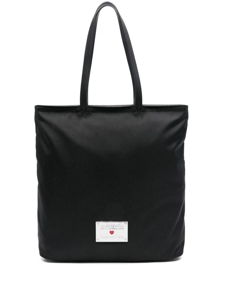 Love Moschino Love Moschino Black Shopping Bag With Label 1