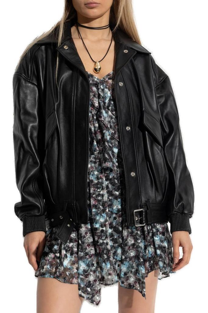 IRO Iro Manka Drop-Shoulder Leather Jacket