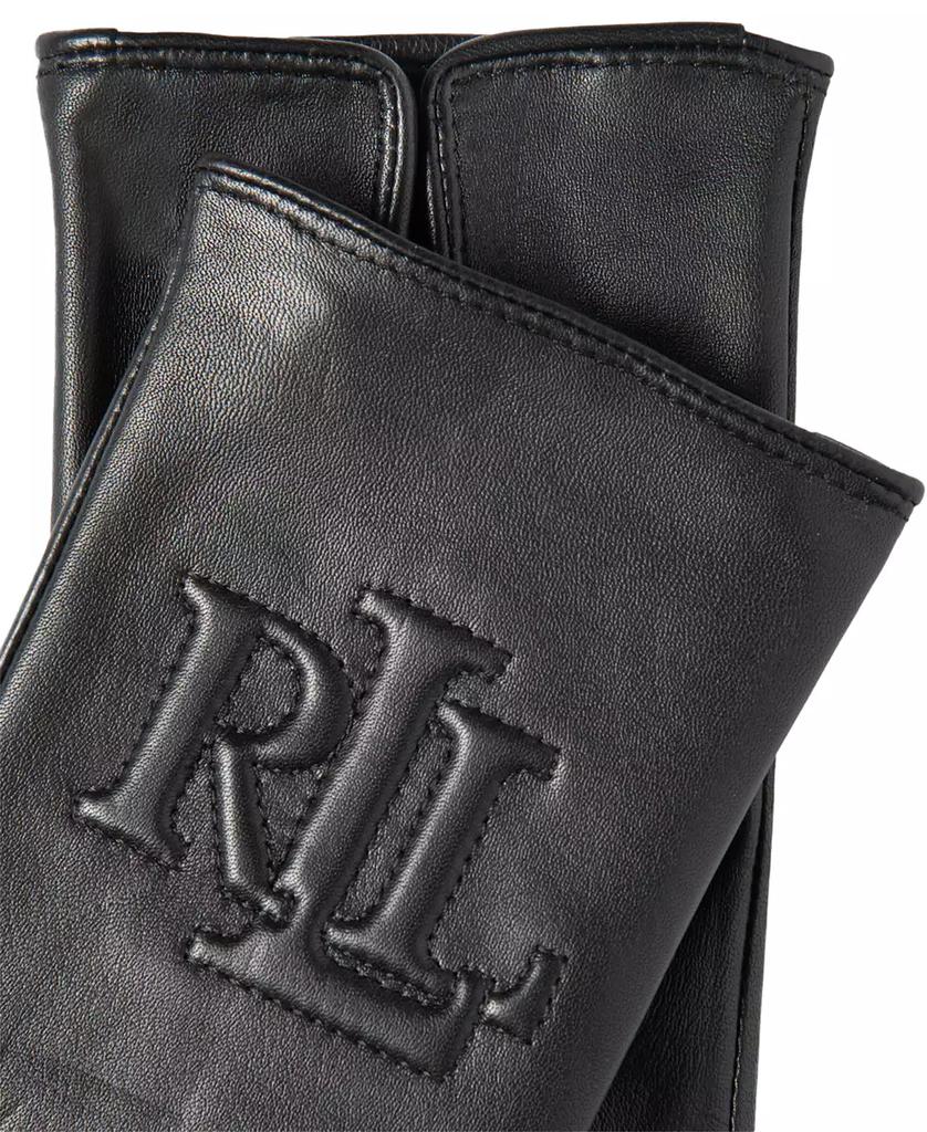 Ralph Lauren Raised Logo Leather Touch Gloves