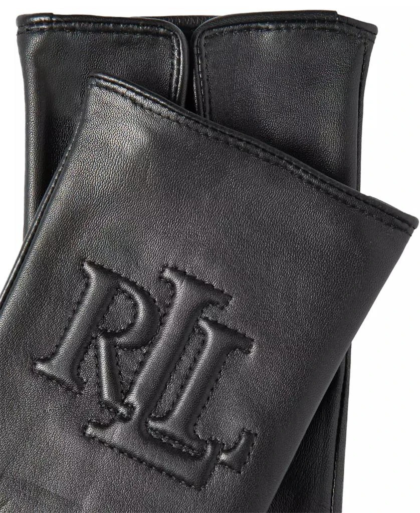 Ralph Lauren Raised Logo Leather Touch Gloves 2