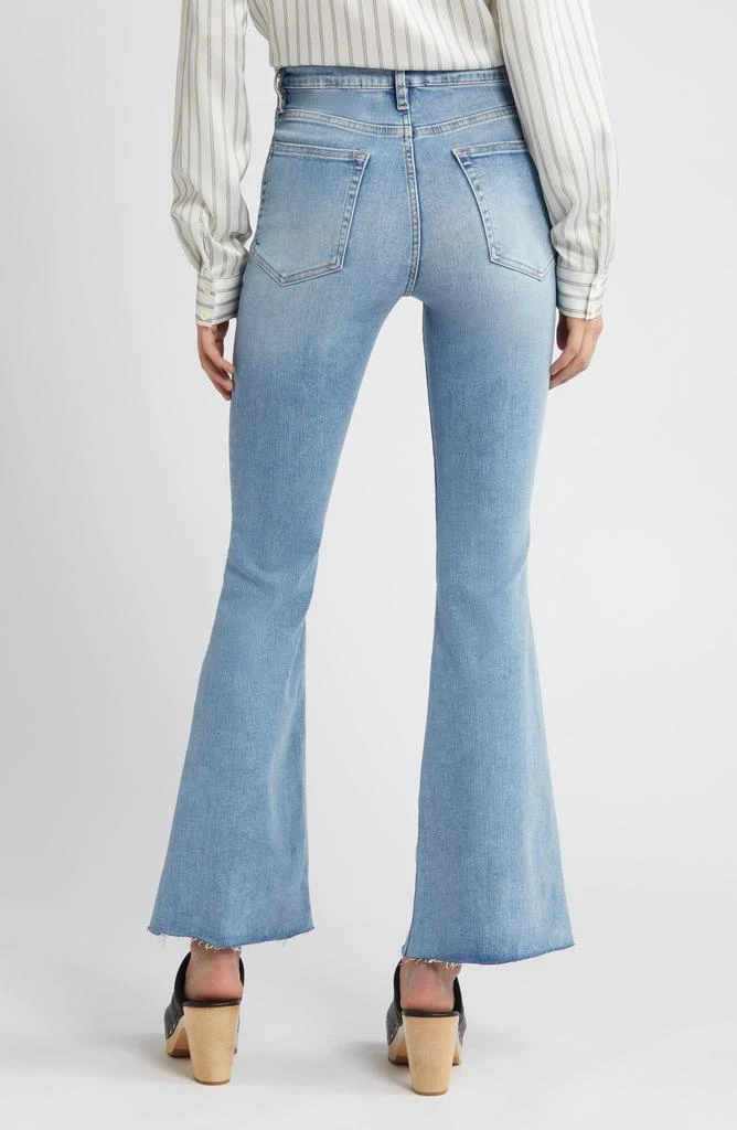 FRAME Le Easy Raw Hem Mid Rise Flare Jeans 2