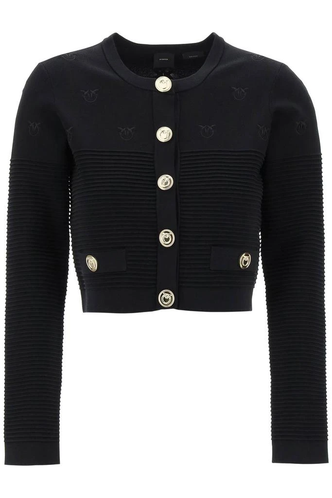 PINKO Ciliegio Cardigan With Love Birds Detailing 1