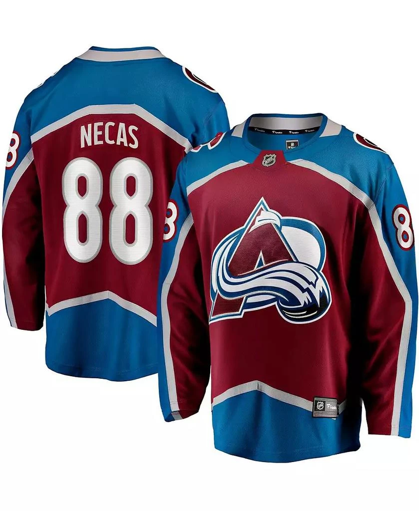 Fanatics Men
s Martin Necas Burgundy Colorado Avalanche Breakaway Player Jersey