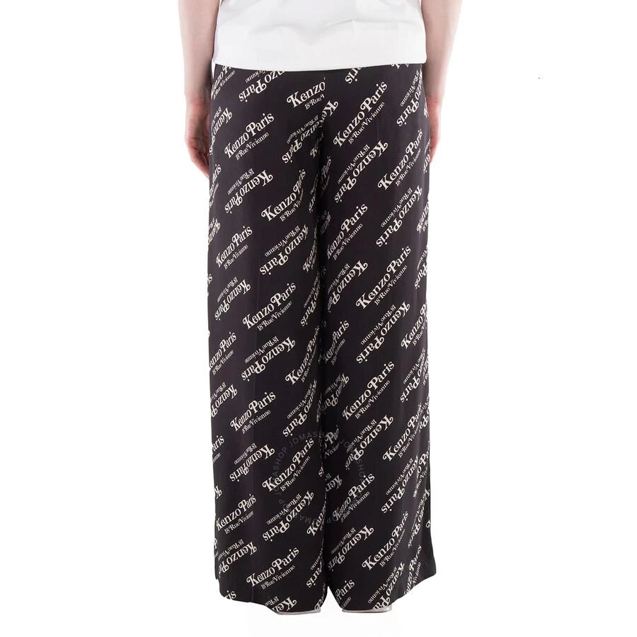 Kenzo High-Waisted Logo Print Pants 3
